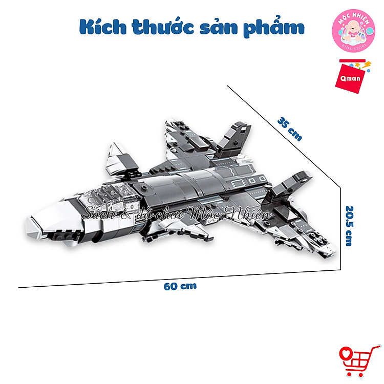 Đồ Chơi Xếp Hình Máy Bay Qman 42201 Chính hãng Giá rẻ - Hình ảnh 2