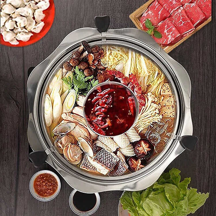NỒI LẨU XOAY 2 TRONG 1 MẪU MỚI - LOẠI ĐẮT