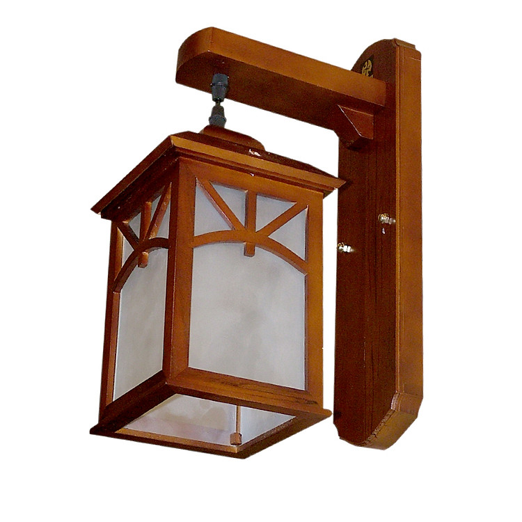 Đèn treo tường bằng gỗ