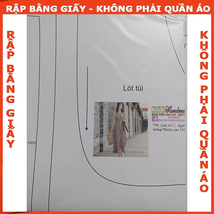 Rập Giấy A0 Jum Cổ Tim Mã 794 (Bản Vẽ) - Ảnh 4