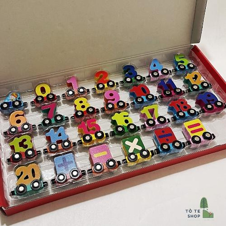 Mua Tàu Kéo Số Chữ Nam Châm Giáo Dục Chính hãng Giá rẻ - Hình ảnh 2