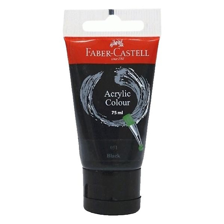 Tuýp Màu Vẽ ACRYLIC 75ML (Đen) Faber 187599