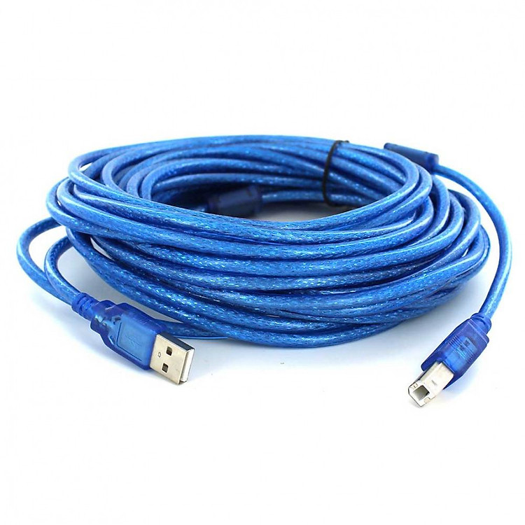 Dây USB Máy In 10M Màu Xanh