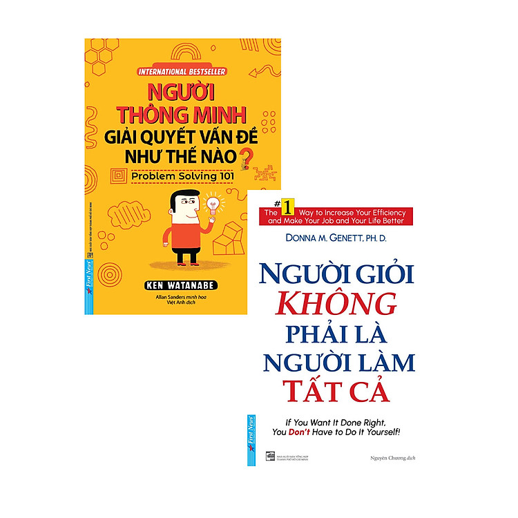 Combo Người Thông Minh Giải Quyết Vấn Đề Như Thế Nào? + Người Giỏi Không Phải Là Người Làm Tất Cả (Bộ 2 Cuốn)_FN