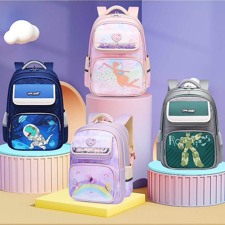 Balo Học Sinh SUN EIGHT - 22182 (Khủng long xanh) - Ảnh 5