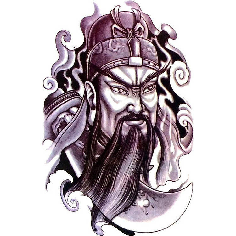 Hình Xăm Dán Quan Công QSA105