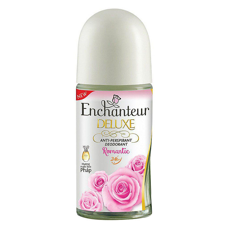 Lăn Khử Mùi Toàn Thân Hương Nước Hoa Enchanteur Romantic (50ml) - Tặng Nước Hoa Romantic (4.5ml)