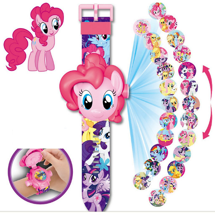 Đồng hồ chiếu 24 hình ngựa công chúa 3D Siêu đáng yêu