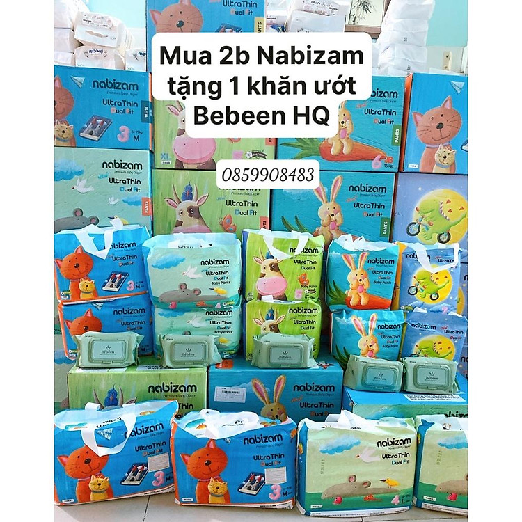 Bỉm Dán NABIZAM ULTRATHIN Nội Địa Hàn Chính hãng Ưu đãi - Hình ảnh 2