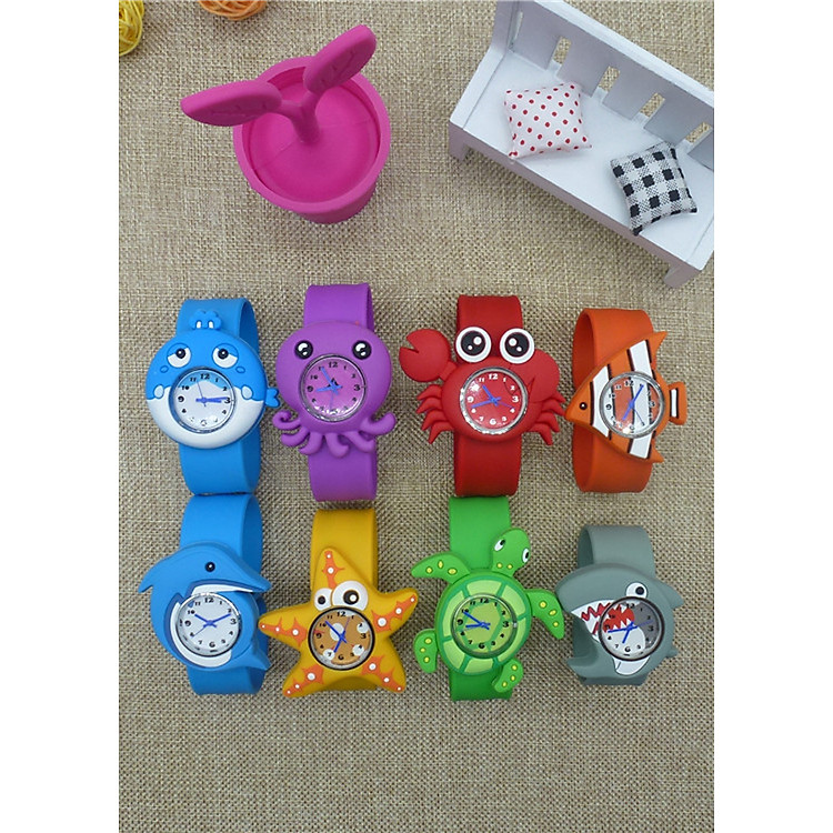 Đồng hồ Silicon hoạt hình ngộ nghĩnh đáng yêu cho bé