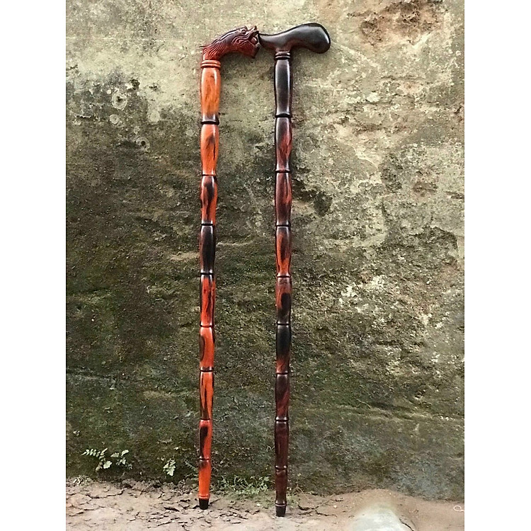 Mua Gậy batong gỗ trắc đỏ đen cho người già Đảm bảo Tiết kiệm - Hình ảnh 2