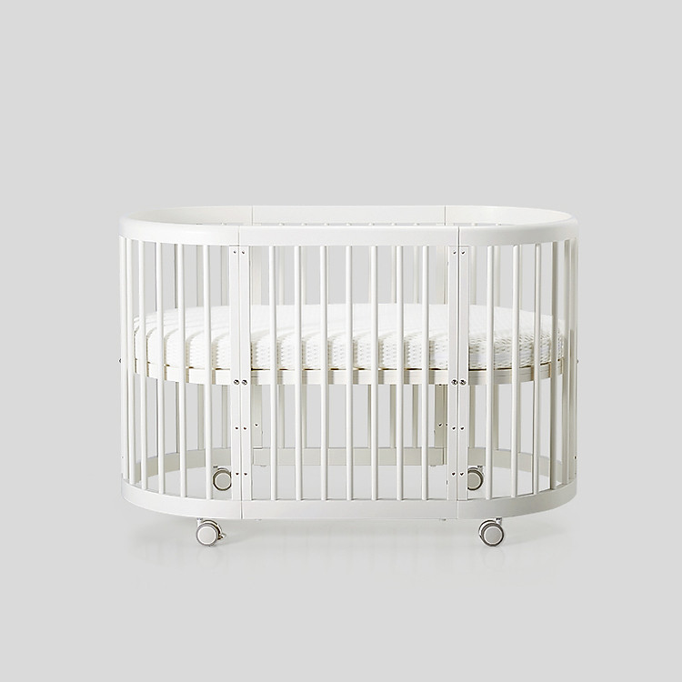 Giường Cũi Đa Năng Hình Oval Cho Bé Từ 0-5 Tuổi