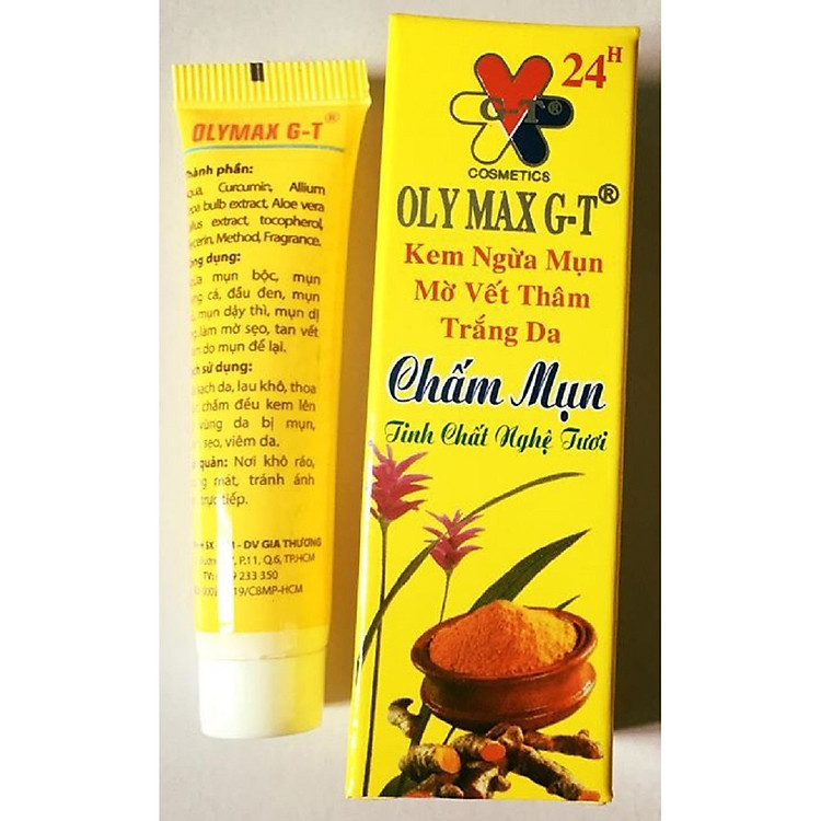 Kem ngừa mụn mờ vết thâm trắng da OLYMAX