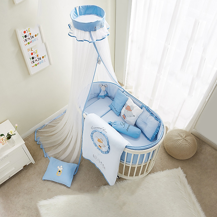 Quây Cũi Cotton Cho Bé - Nhiều Kích Thước, Sử Dụng Cho Nhiều Loại Cũi (Nôi, giường cũi, võng)