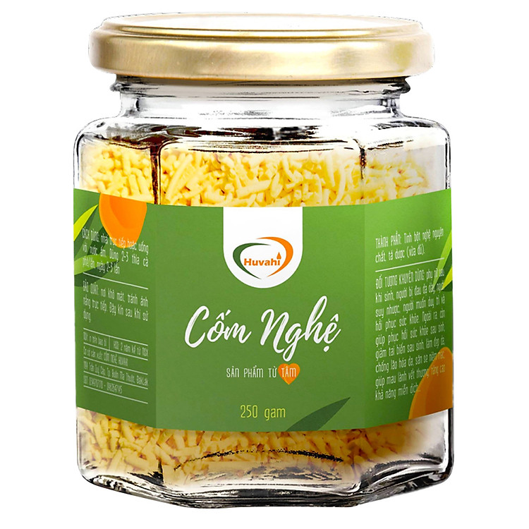Cốm nghệ Huvahi - Giàu curcumin tự nhiên, tốt cho sắc đẹp và hệ tiêu hoá