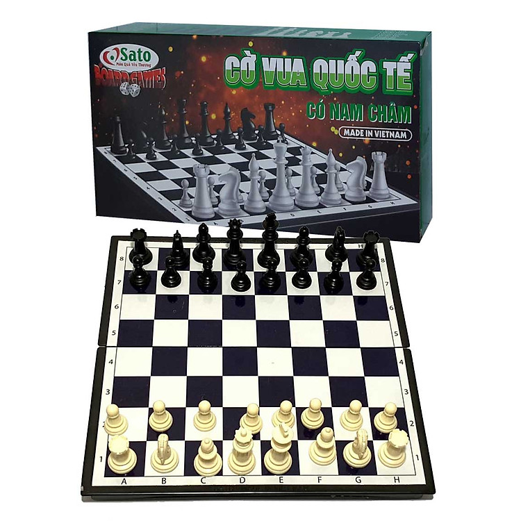 Bộ Cờ Vua Nam Châm Theo Tiêu Chuẩn Quốc Tế Sato Phiên bản Tí Họn Bibebo - Hàng Việt nam