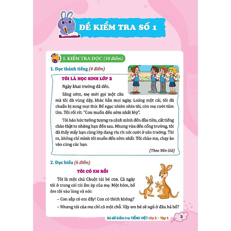 Bộ Đề Kiểm Tra Tiếng Việt Lớp 2 - Tập 1 - Ảnh 3