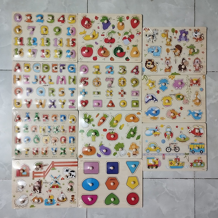 Bảng Núm Gỗ Giáo Dục Cho Bé Chính hãng Giá rẻ - Hình ảnh 3