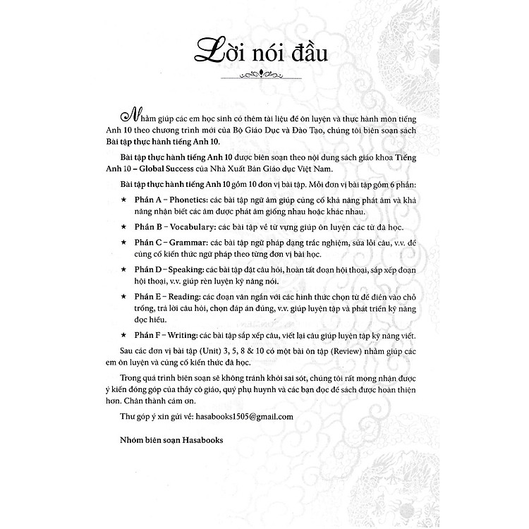 Bài Tập Thực Hành Tiếng Anh 10 (Không Đáp Án) - Ảnh 3