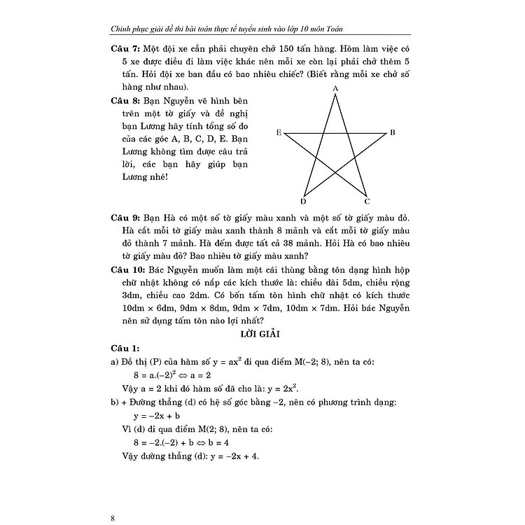 Chinh Phục Giải Đề Thi Bài Toán Thực Tế Tuyển Sinh Vào Lớp 10 Môn Toán - Ảnh 5
