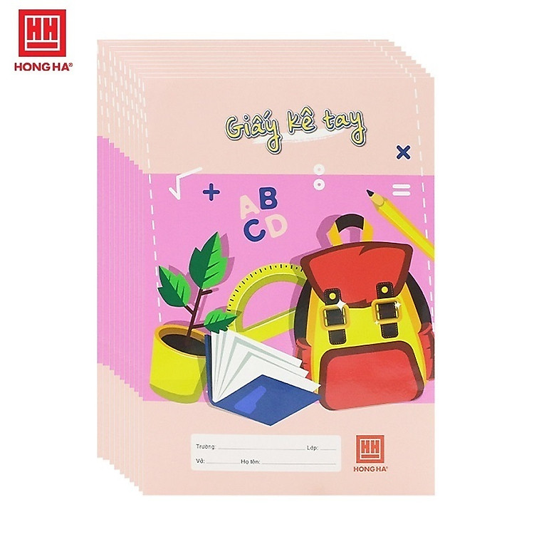 Tập 10 bìa kê tay Hồng Hà 4926 Tom & Jerry / Giấy kê tay cho học sinh tiểu học giữ vở sạch chữ đẹp