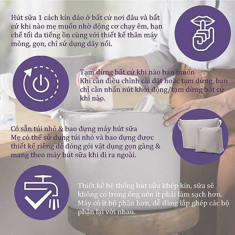 Máy hút sữa Philips Avent 394.11 Tiết kiệm - Hình ảnh 4