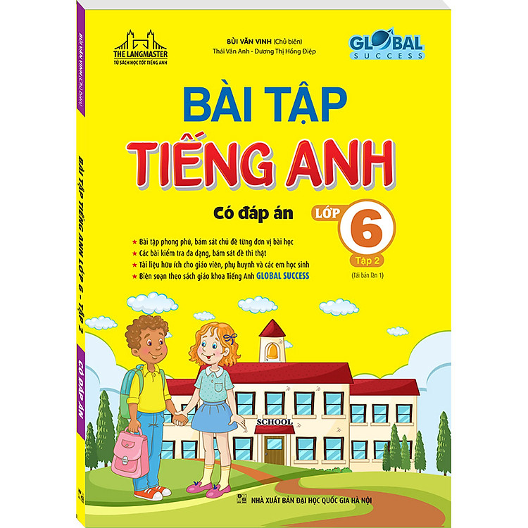 GLOBAL SUCCESS – Bài tập tiếng Anh lớp 6 Tập 2 (Có đáp án)