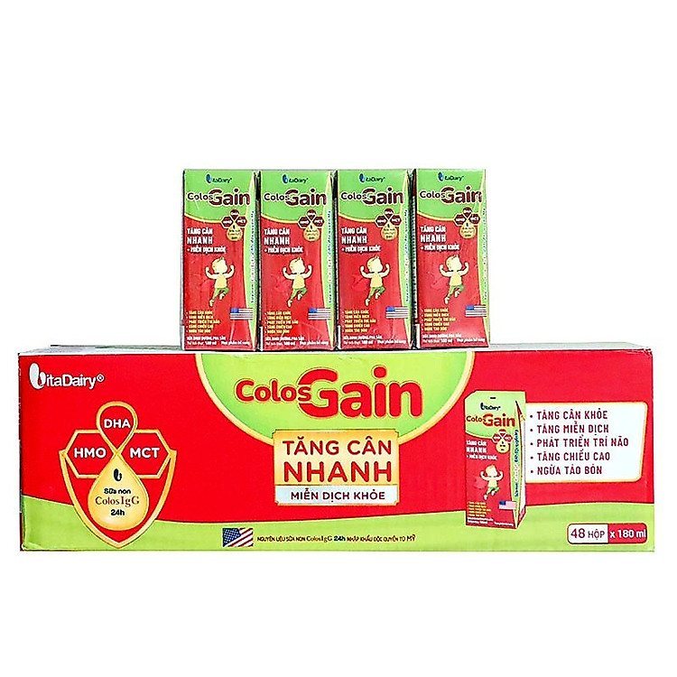 Tìm mua tại Avakids:Sữa pha sẵn Colos Gain 180ml (48 hộp) Tin cậy, tràn ngập Khuyến mãi, Ưu đãi