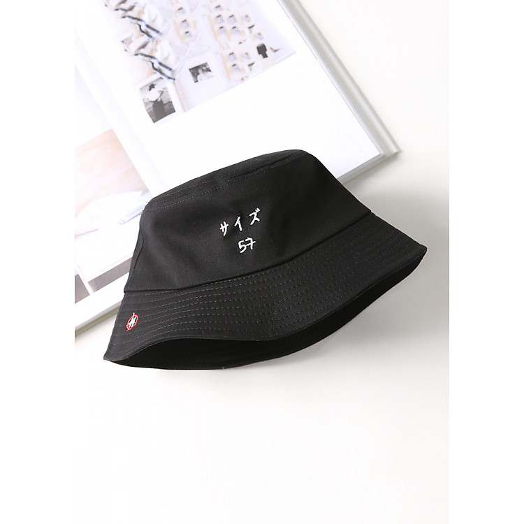 Nón bucket, mũ vành nam nữ Ký Tự Nhật - N138