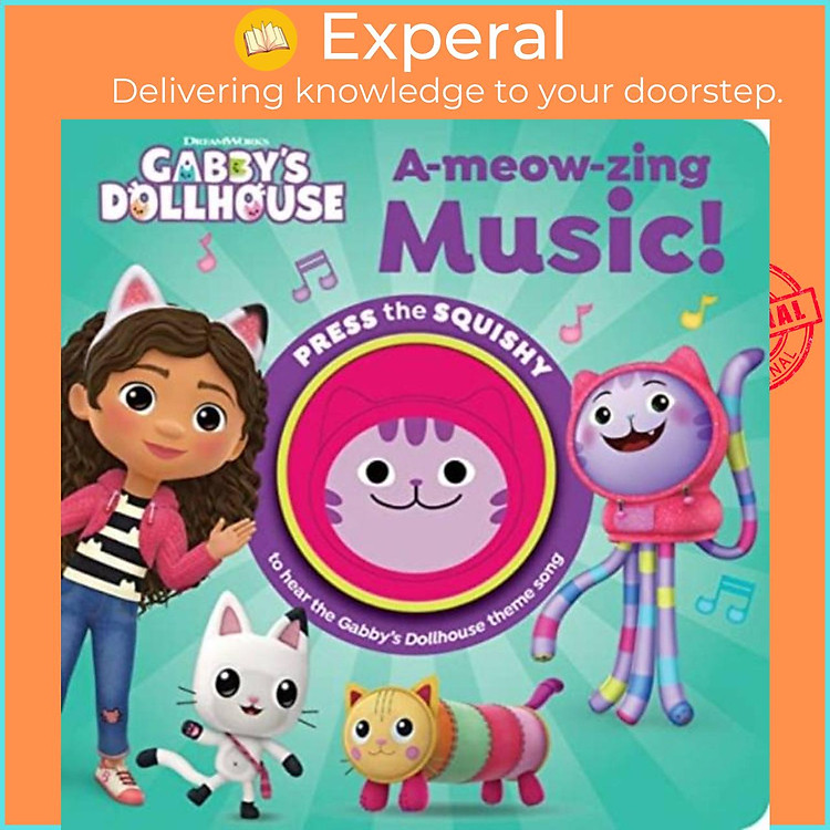 Sách - Squishy Gabbys Dollhouse A-Meow-zing Music 1 Button by P I Kids (UK edition, hardcover)