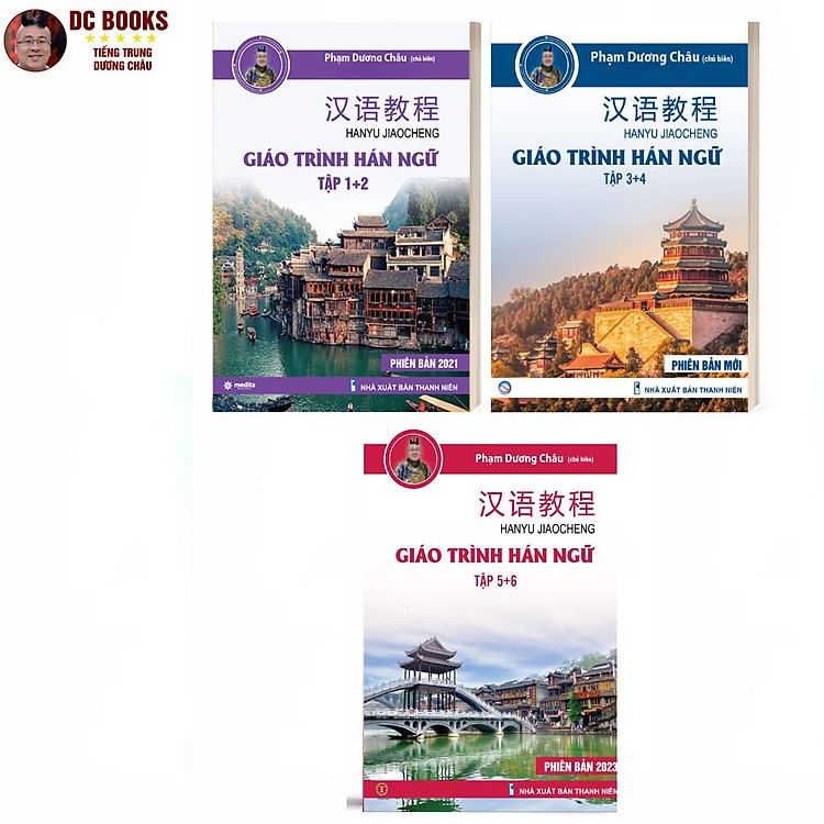 Sách - Combo Giáo Trình Hán Ngữ 123456 (3 quyển) - Tự Học Tiếng Trung Cấp Tốc Cho Người Việt - Phiên Bản Đặc Biệt - Tiếng Trung Dương Châu