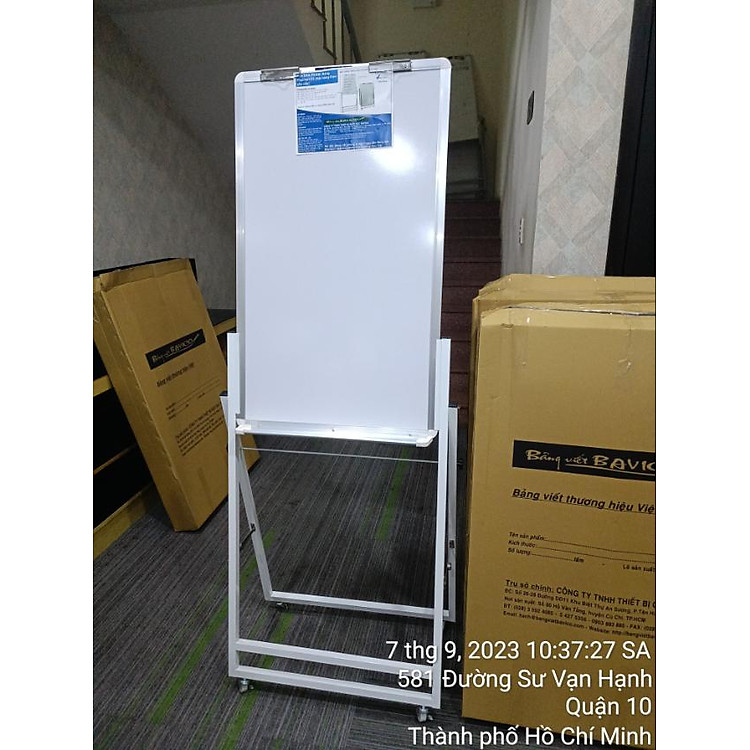 Bảng Flipchart chân gấp viết bút lông Laminate (80x120cm) - Ảnh 3