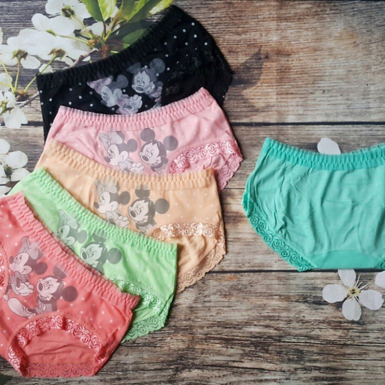 COMBO 5 QUẦN SỊP BÉ GÁI COTTON