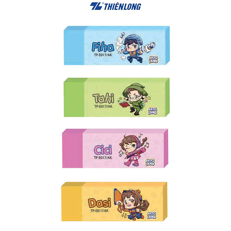 Gôm Tẩy Nhân Vật Akooland Thiên Long TP-E017/AK