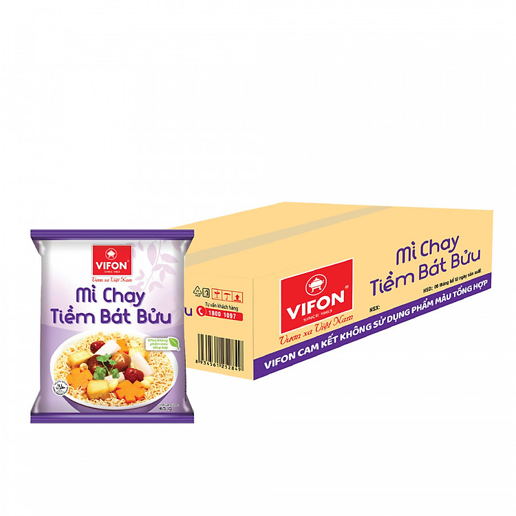 Thùng 30 Gói Mì Chay Tiềm Bát Bửu 65g VIFON