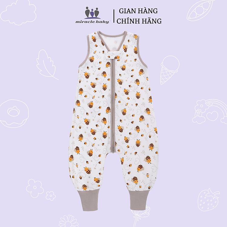 Túi ngủ cotton Miraclebaby cho bé Chính hãng Giá tốt - Hình ảnh 3