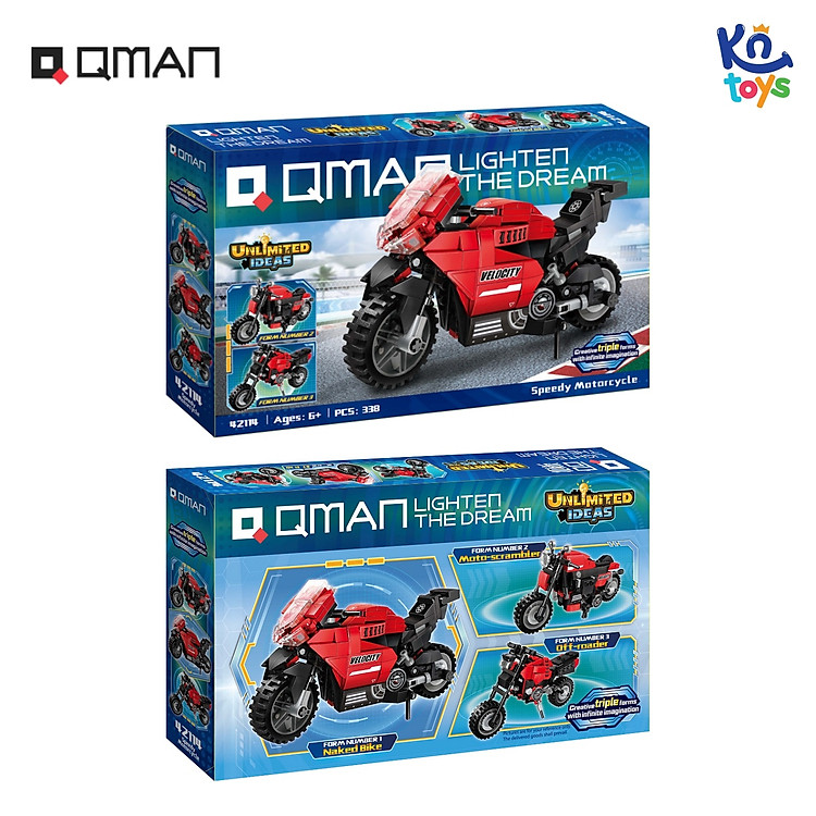 Đồ chơi lắp ráp Qman 42114 - Mô Tô Chính hãng Tiết kiệm - Hình ảnh 5