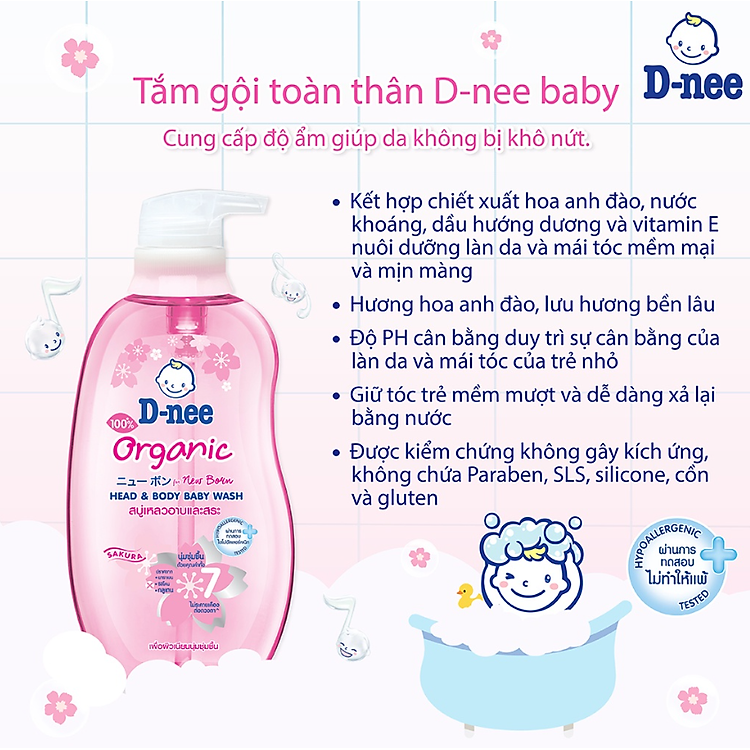Mua Dung Dịch Tắm Gội D-nee Cho Bé 800ml Chính hãng Giá rẻ - Hình ảnh 3