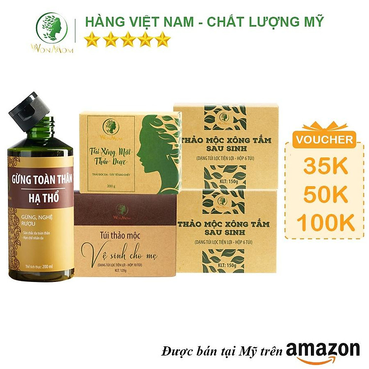 Tìm mua tại Avakids:Bộ thảo mộc xông hơi Wonmom đầy đủ, tràn ngập Khuyến mãi, Ưu đãi