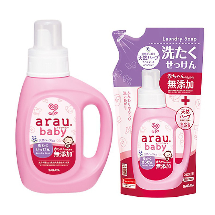 Combo 2 Nước Giặt Arau Baby 800ml Chính hãng Tiết kiệm - Hình ảnh 3