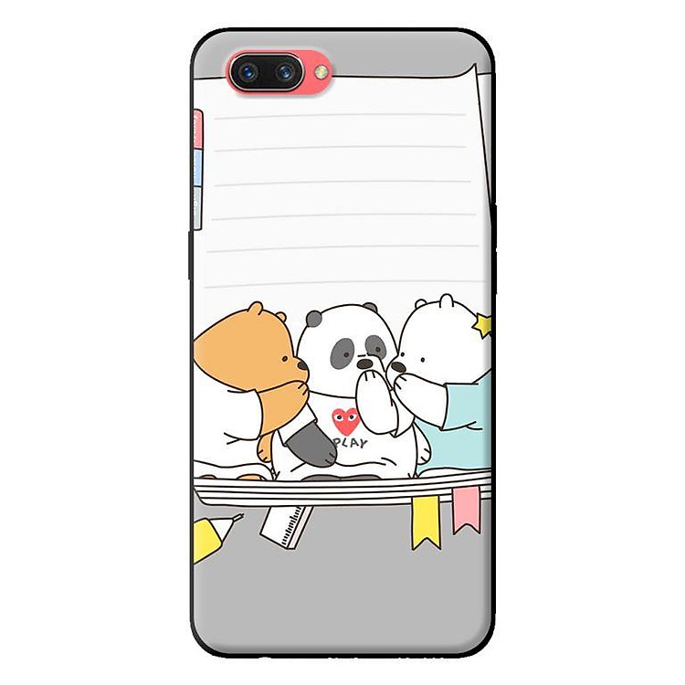 Ốp in cho Oppo A3s 3 Chú Gấu 3 - Hàng chính hãng