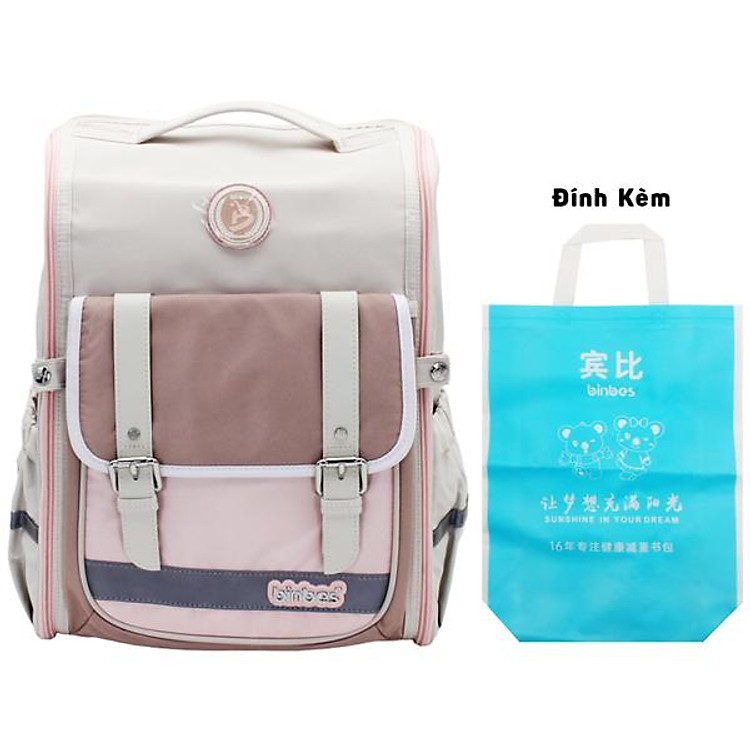 Ba Lô Chống Gù Học Sinh Binbes B-3587 – Màu Hồng Nhạt