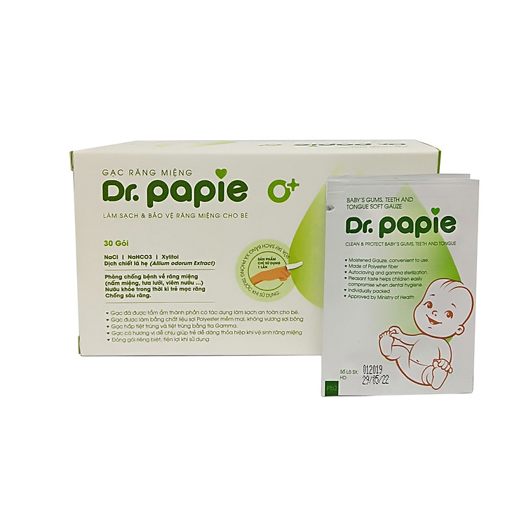 Gạc Rơ Lưỡi Dr Papie Cho Bé Chính hãng Ưu đãi - Hình ảnh 2