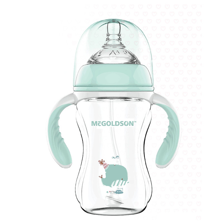Bình sữa MCGoldson cổ rộng 300ml Giá tốt - Hình ảnh 2