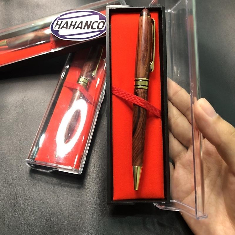 Bút ký gỗ Trắc nắp xoay (PEH995X) - Ảnh 3