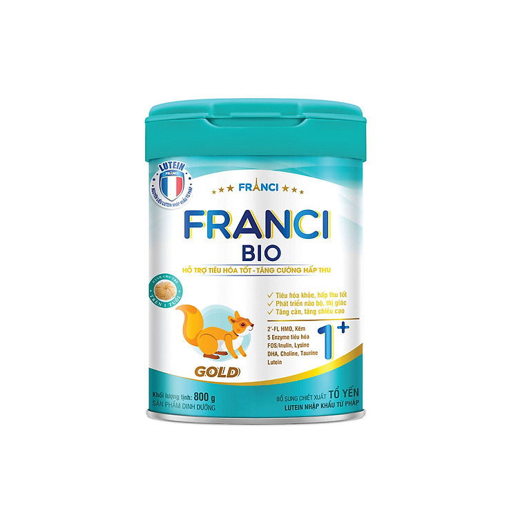 Sữa FRANCI BIO GOLD 1+ 800g Đảm bảo Tiết kiệm