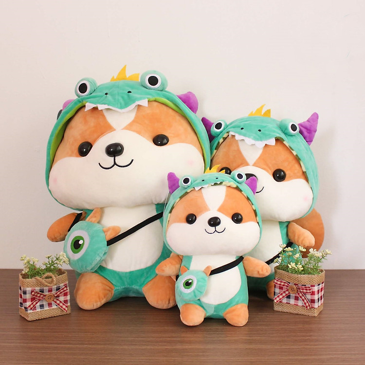 Thú bông Chó Shiba cosplay 30cm Chính hãng Giá rẻ - Hình ảnh 3
