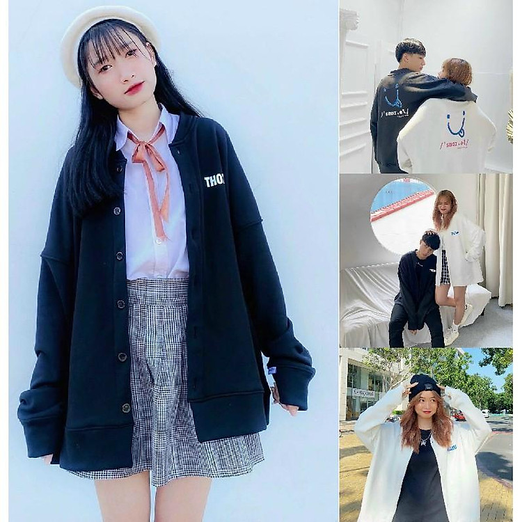 Áo Khoác CARDIGAN NAM NỮ VẢI NỈ DÀY MỊN MẶT CƯỜI UNISEX CARDIGAN,Áo khoác cardigan nỉ ngoại ulzzang unisex nam nữ