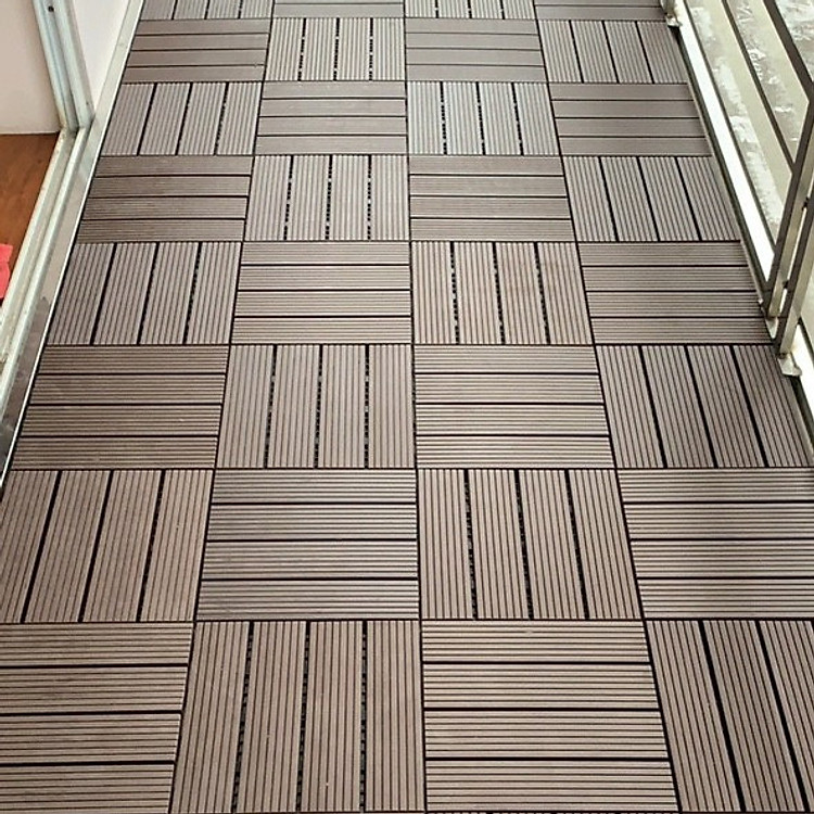 Combo 11 viên sàn gỗ composite vỉ nhựa