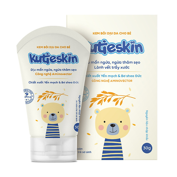 Kem Kutieskin làm dịu da bé 30g Chính hãng Giá rẻ - Hình ảnh 4